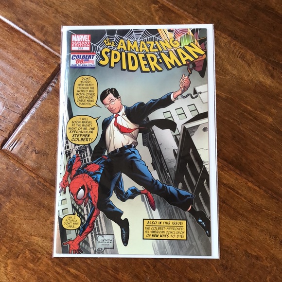 Stephen Colbert Marvel the Amazing Spider-Man # 573 Variant Edition Comic Book - Picture 8 of 8